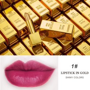 Glitter Youthful Vitality Lipstick Moisturizing Makeup Velvet Matte Gold Lipstick Waterproof