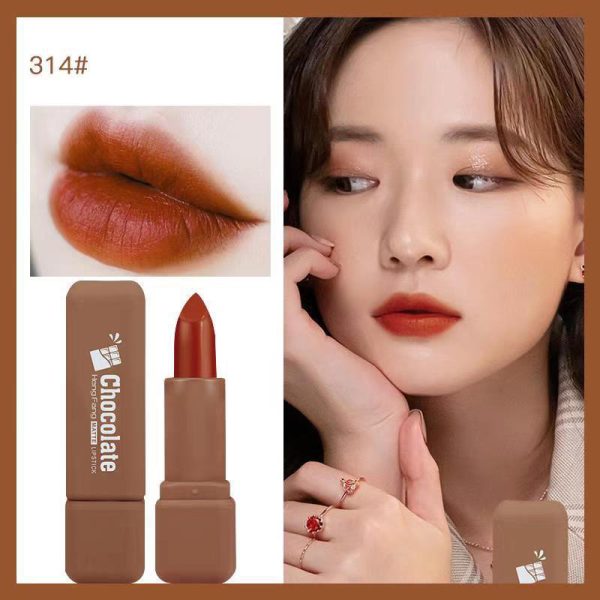 Chocolate Tiramisu Shape Velvet Texture Matte Lipstick Waterproof